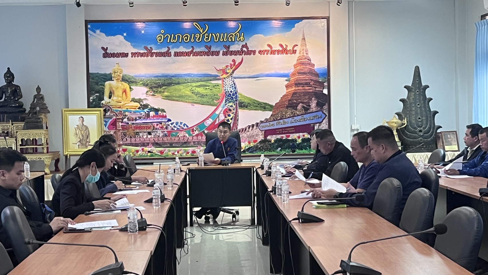 พช.เชียงแสน ร่วมการประชุมคณะทำงานประสานงานการขับเคลื่อและขยายผลโครงการอันเนื่องมาจาพระราชดำริและหลักปรัชญาเศรษฐกิจพอเพียง อำเภอเชียงแสน