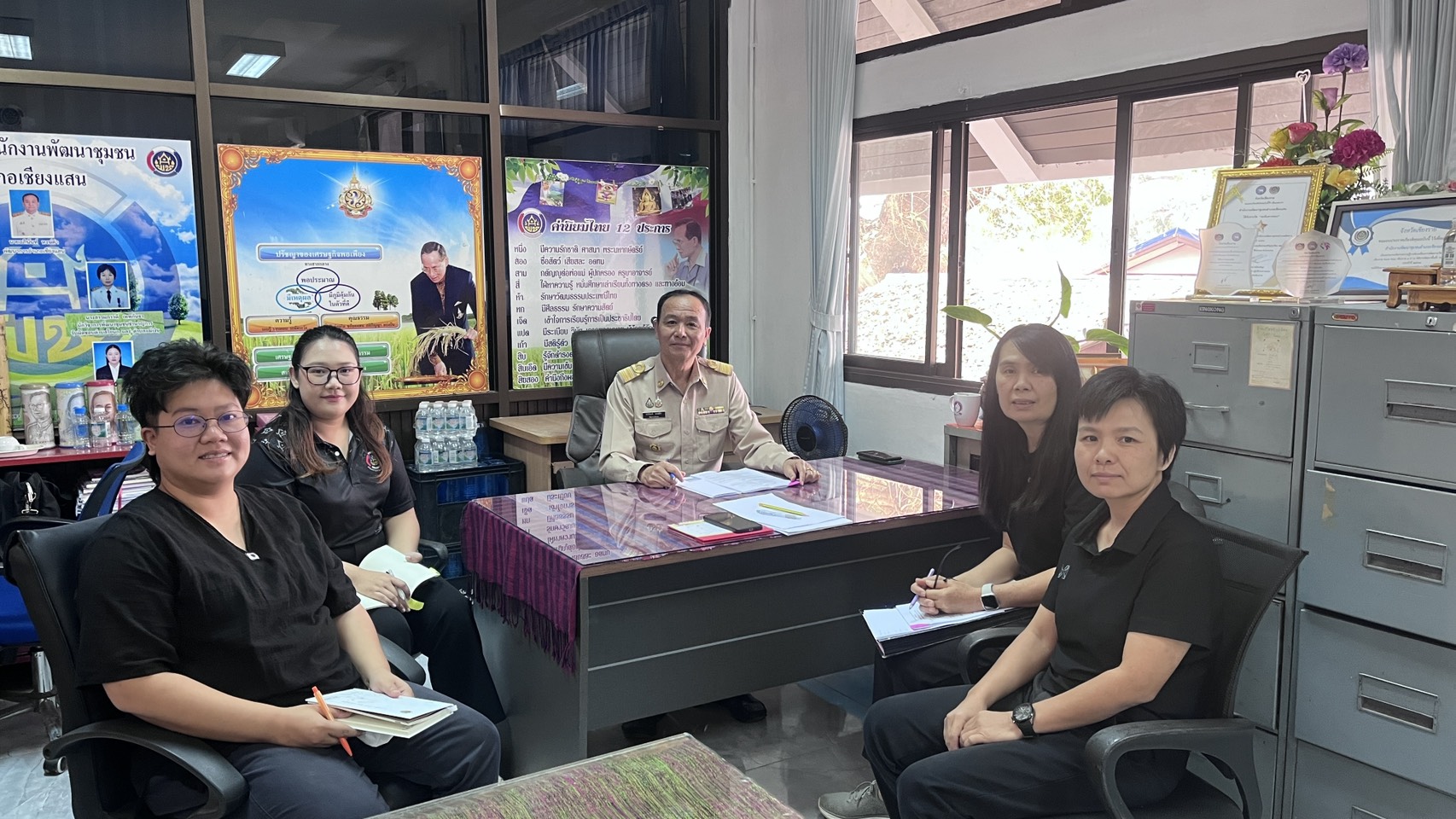 พช.อำเภอเชียงแสน ประชุมทีมงานสพอ.ประจำเดือน เมษายน 2569